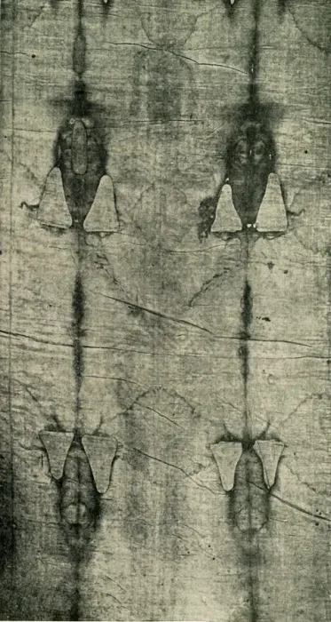 Framed Print : The Holy Shroud - Imprint of the Body: Front View, 1902. Creator: Unknown Framed Print : The Holy Shroud - Imprint of the Body: Front View, 1902. Creator: Unknown