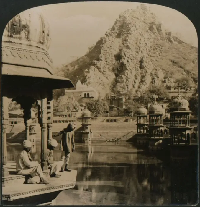 Framed Print : Holy Tank of Alwar, surrounded with palaces and shrines, a scene of surpassing beauty, India, 1907 Framed Print : Holy Tank of Alwar, surrounded with palaces and shrines, a scene of surpassing beauty, India, 1907