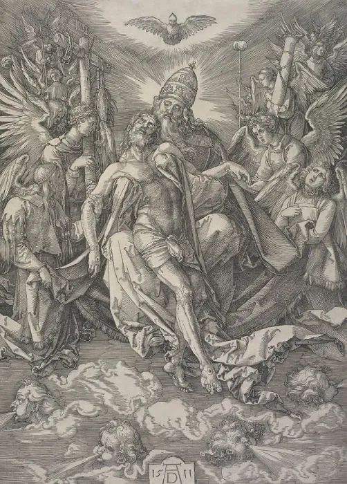 Framed Print : The Holy Trinity, 1511. Creator: Albrecht Durer Framed Print : The Holy Trinity, 1511. Creator: Albrecht Durer