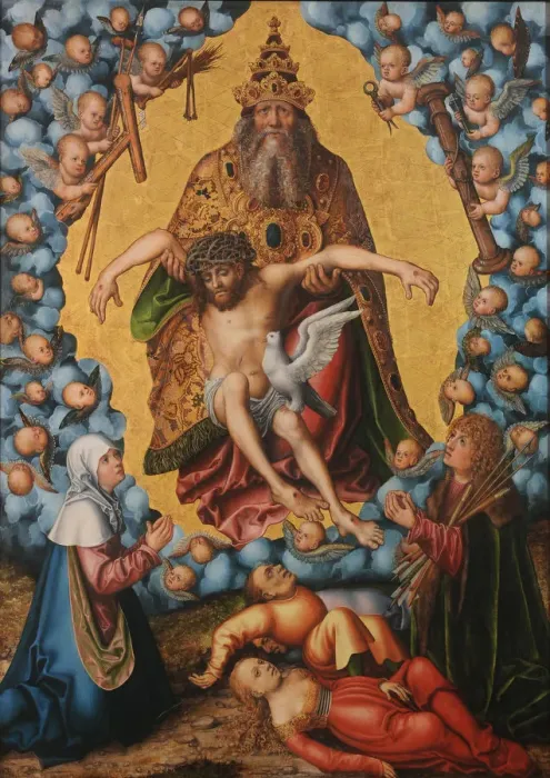 Framed Print : The Holy Trinity, ca 1515 Framed Print : The Holy Trinity, ca 1515