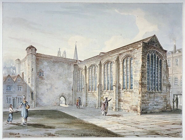 Holy Trinity Chapel, Leadenhall Street, known as Leadenhall Chapel, City of London, 1805