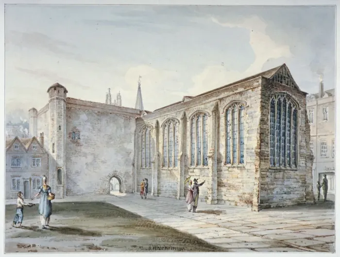 Framed Print : Holy Trinity Chapel, Leadenhall Street, known as Leadenhall Chapel, City of London, 1805 Framed Print : Holy Trinity Chapel, Leadenhall Street, known as Leadenhall Chapel, City of London, 1805