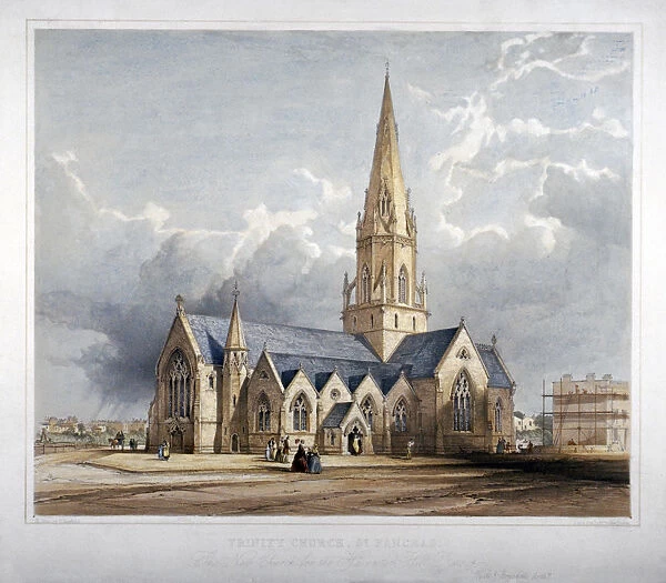 Holy Trinity Church, Hartland Road, Hampstead, London, 1850. Artist: George Hawkins