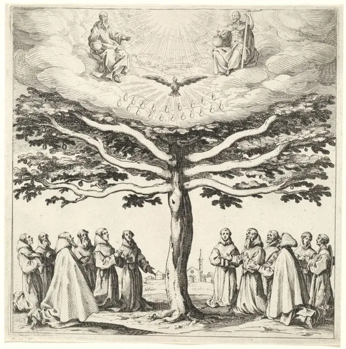 Framed Print : The Holy Trinity in the Tree of Life, Adored by Franciscans, in or after 1621 Framed Print : The Holy Trinity in the Tree of Life, Adored by Franciscans, in or after 1621