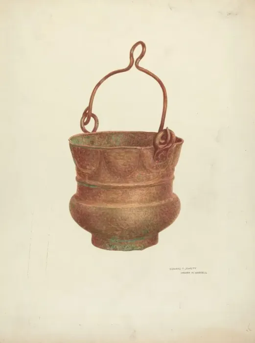 Framed Print : Holy-Water Bucket, 1938 / 1940. Creator: Edward Jewett Framed Print : Holy-Water Bucket, 1938 / 1940. Creator: Edward Jewett
