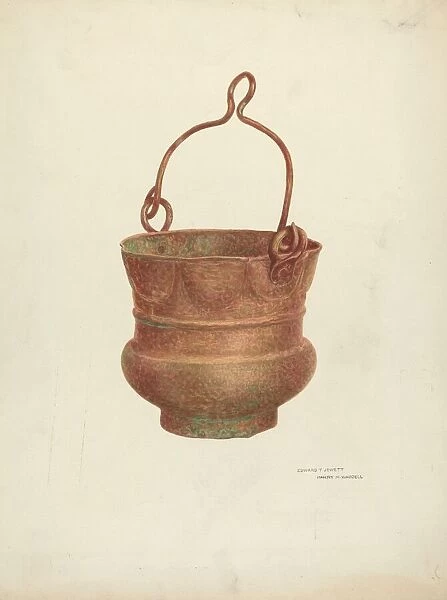 Holy-Water Bucket, 1938  /  1940. Creator: Edward Jewett