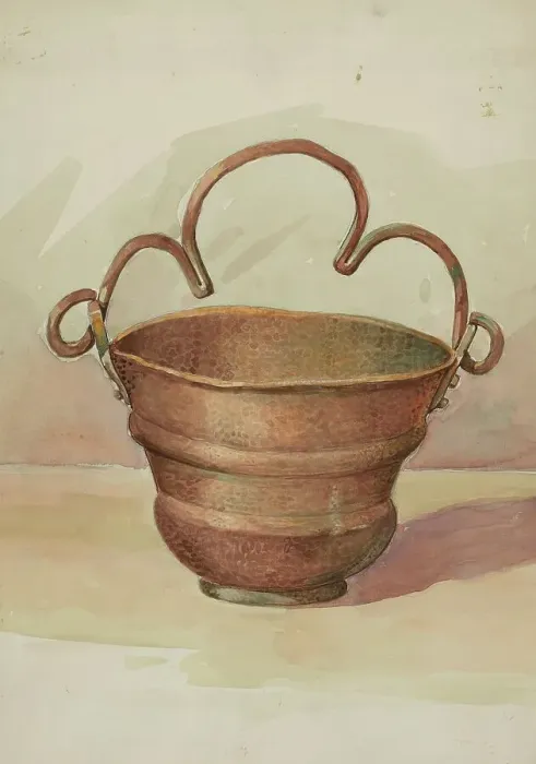 Framed Print : Holy Water Bucket, c. 1936. Creator: Dana Bartlett Framed Print : Holy Water Bucket, c. 1936. Creator: Dana Bartlett