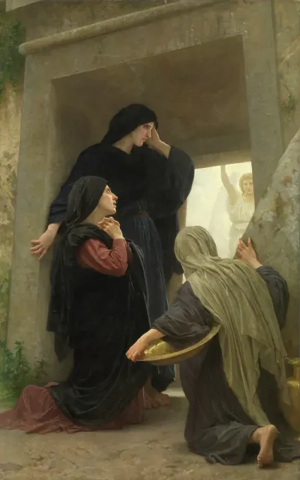 Framed Print : The Holy Women at the Tomb, 1890. Creator: William-Adolphe Bouguereau Framed Print : The Holy Women at the Tomb, 1890. Creator: William-Adolphe Bouguereau