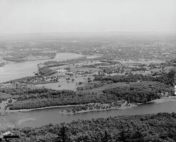 Framed Print : Holyoke and Connecticut River, Holyoke, Mass. c1908. Creator: Unknown Framed Print : Holyoke and Connecticut River, Holyoke, Mass. c1908. Creator: Unknown
