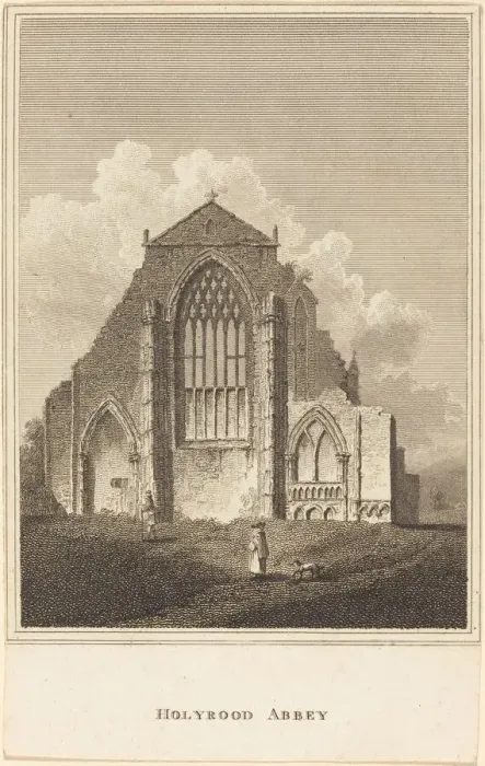 Framed Print : Holyrood Abbey, 19th century. Creator: Unknown Framed Print : Holyrood Abbey, 19th century. Creator: Unknown