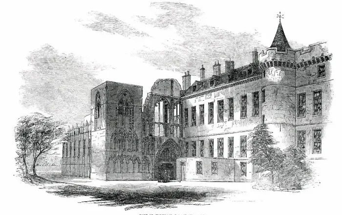 Framed Print : Part of Holyrood Palace and Abbey, 1850. Creator: Unknown Framed Print : Part of Holyrood Palace and Abbey, 1850. Creator: Unknown
