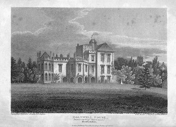 Holywell House, Hertfordshire, 1806. Artist: J Storer