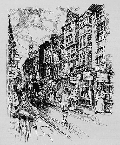 Holywell Street, Westminster, London, c1890 (1911)