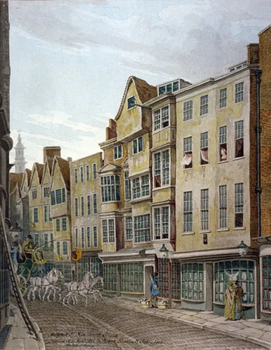 Framed Print : Holywell Street, Westminster, London, 1816. Artist: Robert Blemmell Schnebbelie Framed Print : Holywell Street, Westminster, London, 1816. Artist: Robert Blemmell Schnebbelie