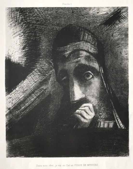 Framed Print : Homage to Goya, 1885. Creator: Odilon Redon (French, 1840-1916);Lemercier & Cie Framed Print : Homage to Goya, 1885. Creator: Odilon Redon (French, 1840-1916);Lemercier & Cie