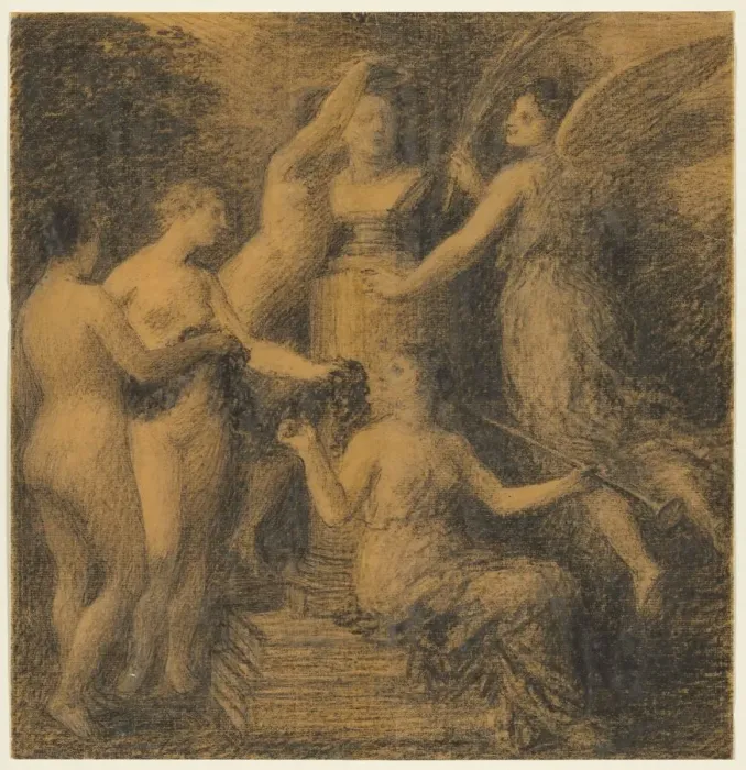 Framed Print : Homage to Rossini, 1902. Creator: Henri Fantin-Latour (French, 1836-1904) Framed Print : Homage to Rossini, 1902. Creator: Henri Fantin-Latour (French, 1836-1904)