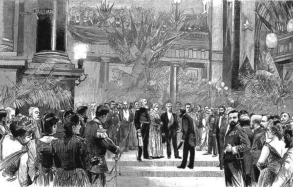 'Homage to Stanley; Fete given in Honour of the Explorer at the Bourse, Brussels, 1890. Creator: Unknown