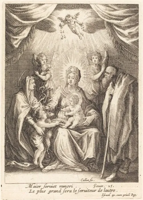 Framed Print : The Homages of the Infant Saint John. Creator: Jacques Callot Framed Print : The Homages of the Infant Saint John. Creator: Jacques Callot