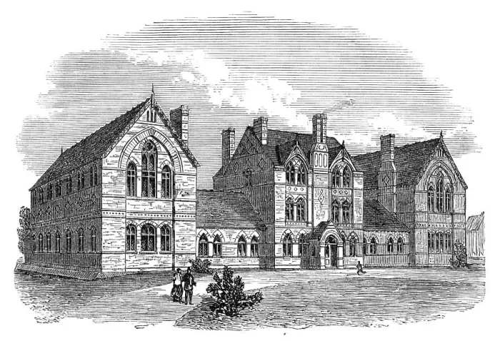Framed Print : Home for Destitute Boys, Bisley, Surrey, 1869. Creator: Unknown Framed Print : Home for Destitute Boys, Bisley, Surrey, 1869. Creator: Unknown
