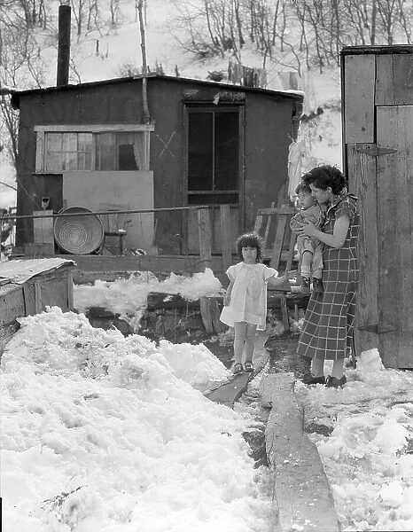 Home and family of a Utah coal miner, Consumers, near Price, Utah, 1936. Creator: Dorothea Lange