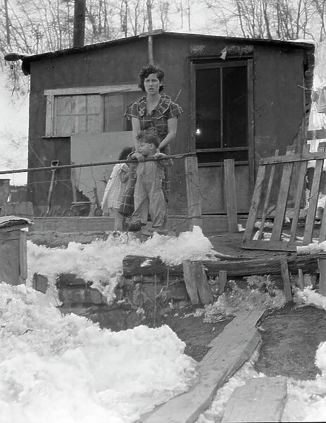 Home and family of a Utah coal miner...near Price, Utah, 1936. Creator: Dorothea Lange