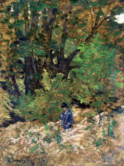 Framed Print : At Home in the Forest, c1880. Artist: Henri-Joseph Harpignies Framed Print : At Home in the Forest, c1880. Artist: Henri-Joseph Harpignies