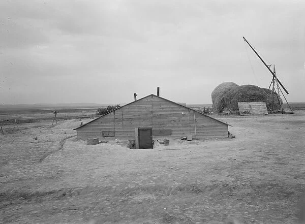 Home of Free family who had lived in Beaver County... Dead Ox Flat, Malheur County, Oregon, 1939. Creator: Dorothea Lange