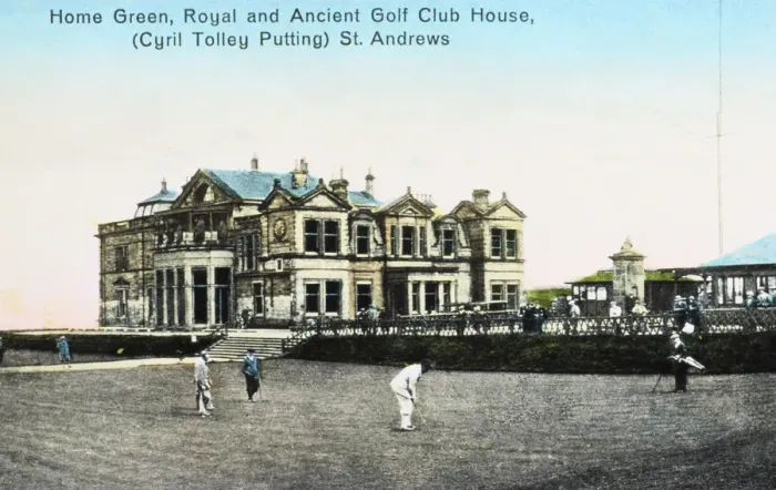 Framed Print : Home Green, Royal and Ancient Clubhouse, St Andrews, c1900 Framed Print : Home Green, Royal and Ancient Clubhouse, St Andrews, c1900