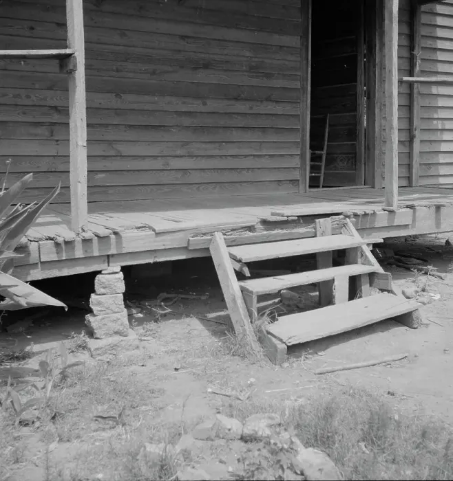 Framed Print : Home of a Greene County, Georgia, fieldhand, 1937. Creator: Dorothea Lange