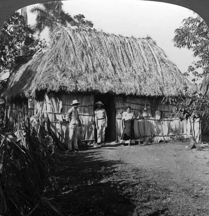 Framed Print : A home in the interior of the island of Cuba. Artist: HC White Framed Print : A home in the interior of the island of Cuba. Artist: HC White