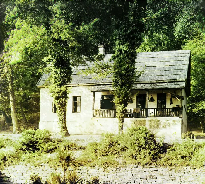Framed Print : Home of Nikolai Savvich Abaz on his former estate Nidzhi, between 1905 and 1915. Creator: Sergey Mikhaylovich Prokudin-Gorsky Framed Print : Home of Nikolai Savvich Abaz on his former estate Nidzhi, between 1905 and 1915. Creator: Sergey Mikhaylovich Prokudin-Gorsky