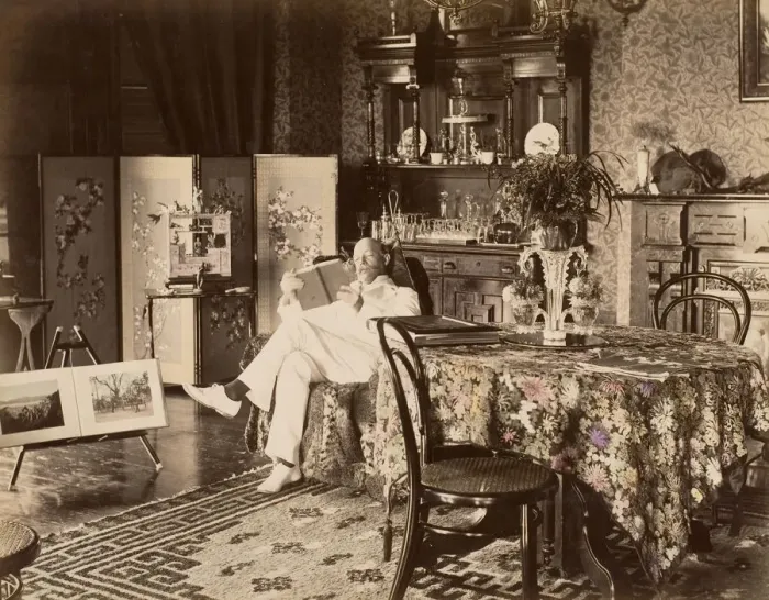 Framed Print : Home from the Orient, 1880s-90s. Creator: Unknown Framed Print : Home from the Orient, 1880s-90s. Creator: Unknown