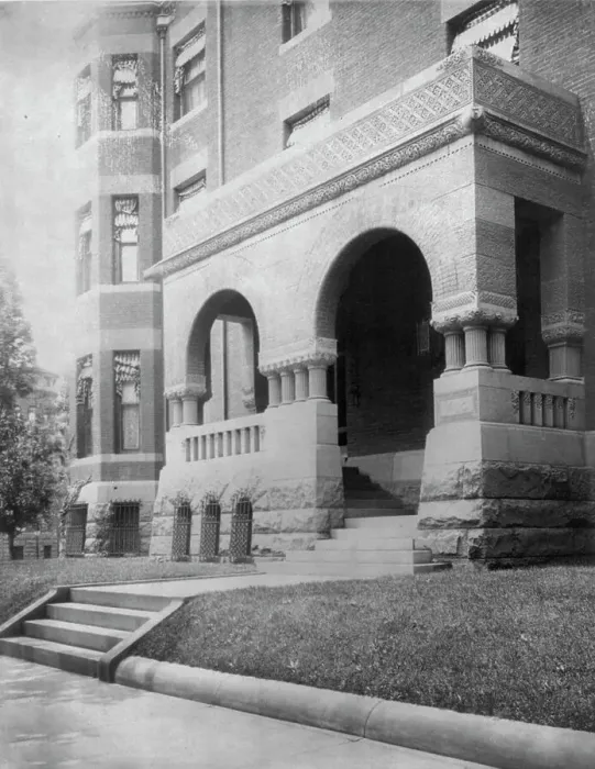Framed Print : Home of Phoebe Apperson Hearst (widow of George Hearst) at 1400 New Hampshire Ave. NW... c1900. Creator: Frances Benjamin Johnston Framed Print : Home of Phoebe Apperson Hearst (widow of George Hearst) at 1400 New Hampshire Ave. NW... c1900. Creator: Frances Benjamin Johnston