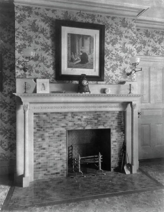 Framed Print : Home of Phoebe Apperson Hearst (widow of George Hearst) at 1400 New Hampshire Ave. NW... c1900. Creator: Frances Benjamin Johnston Framed Print : Home of Phoebe Apperson Hearst (widow of George Hearst) at 1400 New Hampshire Ave. NW... c1900. Creator: Frances Benjamin Johnston