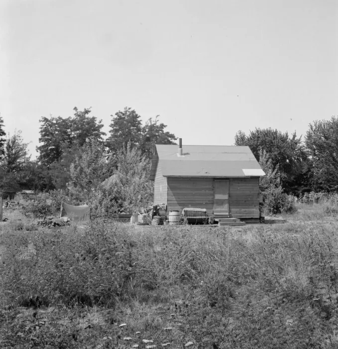 Framed Print : Another home recently self-built in one of several... Washington, Yakima, Sumac Park, 1939. Creator: Dorothea Lange Framed Print : Another home recently self-built in one of several... Washington, Yakima, Sumac Park, 1939. Creator: Dorothea Lange