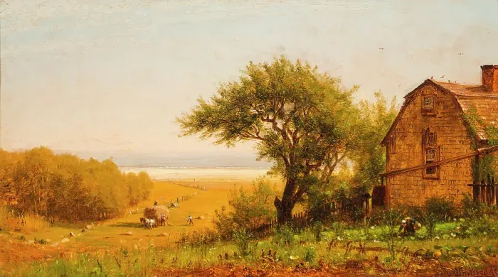 Framed Print : A Home by the Seaside (image 1 of 2), c1872. Creator: Worthington Whittredge