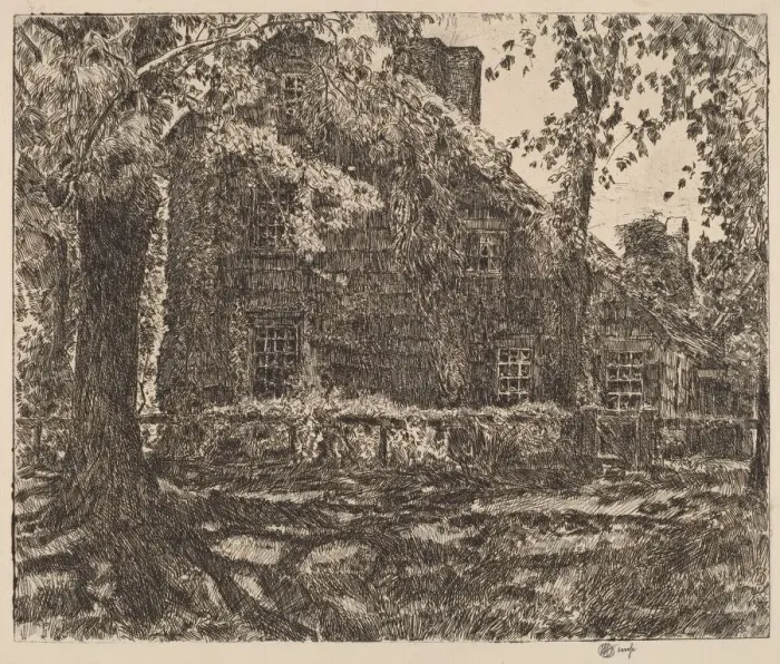 Framed Print : The Home Sweet Home'Cottage, Easthampton, 1921 Framed Print : The Home Sweet Home'Cottage, Easthampton, 1921