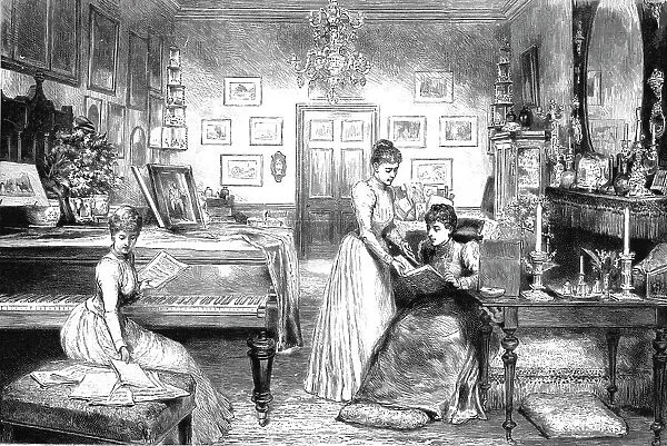 The home of TRH Prince and Princess Christian, The Boudoir, Cumberland Lodge, 1891. Creator: Unknown