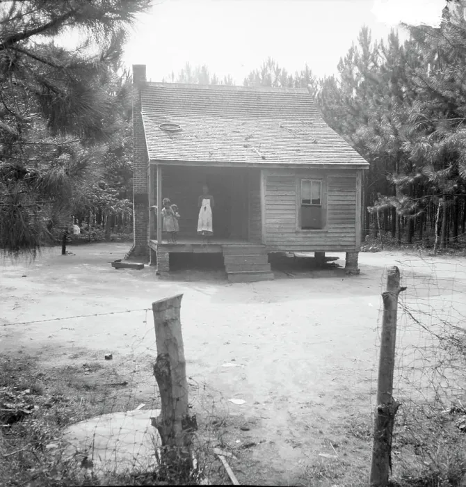 Framed Print : Home of turpentine worker near Cordele, Alabama, 1936. Creator: Dorothea Lange Framed Print : Home of turpentine worker near Cordele, Alabama, 1936. Creator: Dorothea Lange