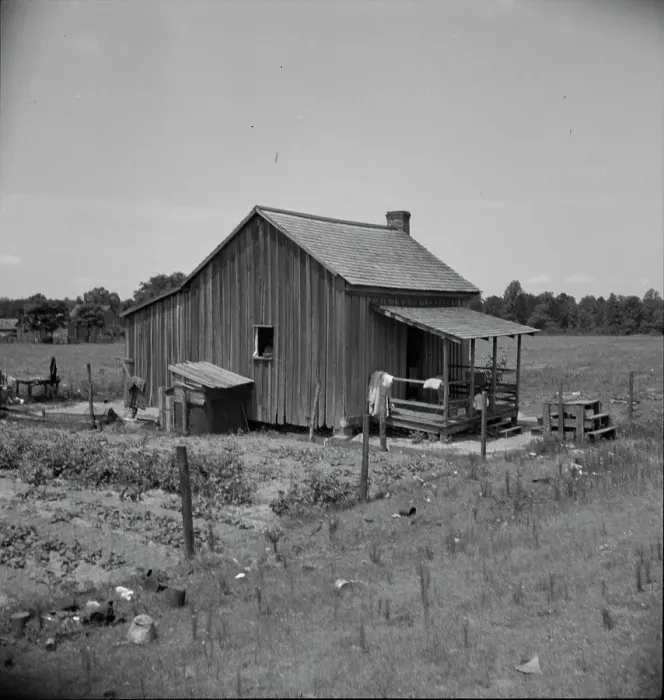 Framed Print : Home of turpentine workers near Godwinsville, Georgia, 1937. Creator: Dorothea Lange Framed Print : Home of turpentine workers near Godwinsville, Georgia, 1937. Creator: Dorothea Lange