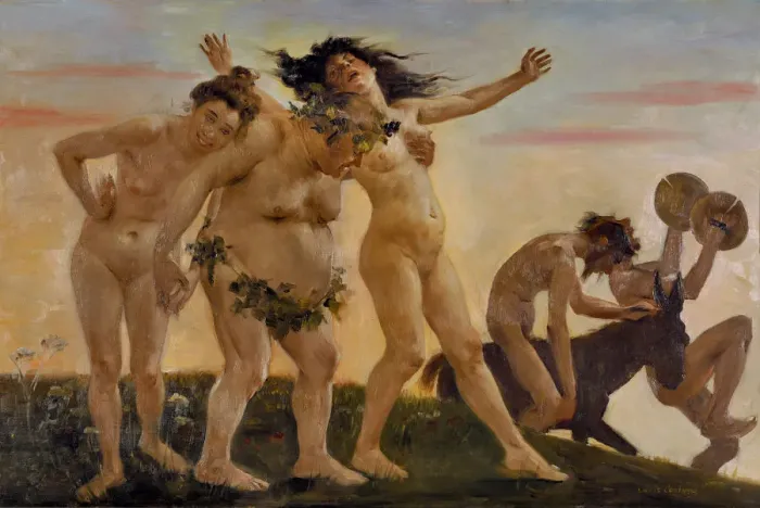 Framed Print : Homecoming Bacchantes. Artist: Corinth, Lovis (1858-1925) Framed Print : Homecoming Bacchantes. Artist: Corinth, Lovis (1858-1925)