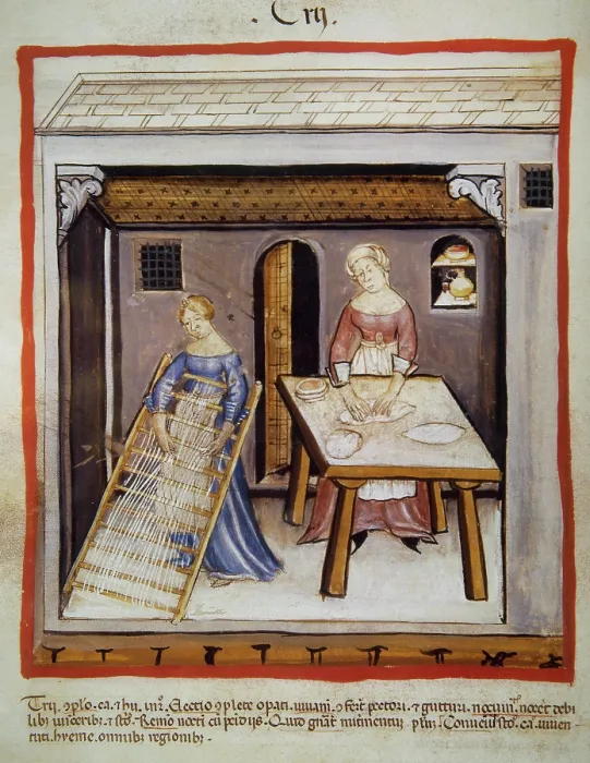 Framed Print : Homemade bread, 14th century. Creator: Unknown Framed Print : Homemade bread, 14th century. Creator: Unknown