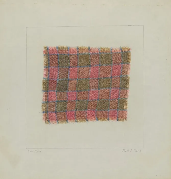 Framed Print : Homemade Cloth, 1935 / 1942. Creator: Frank J Mace Framed Print : Homemade Cloth, 1935 / 1942. Creator: Frank J Mace