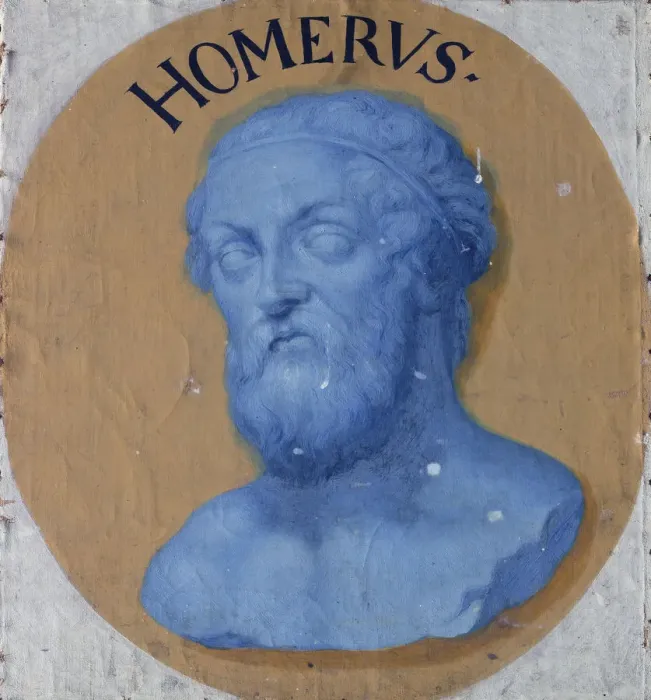 Framed Print : Homer, c. 1670. Creator: Sandrart, Joachim, von (1606-1688) Framed Print : Homer, c. 1670. Creator: Sandrart, Joachim, von (1606-1688)