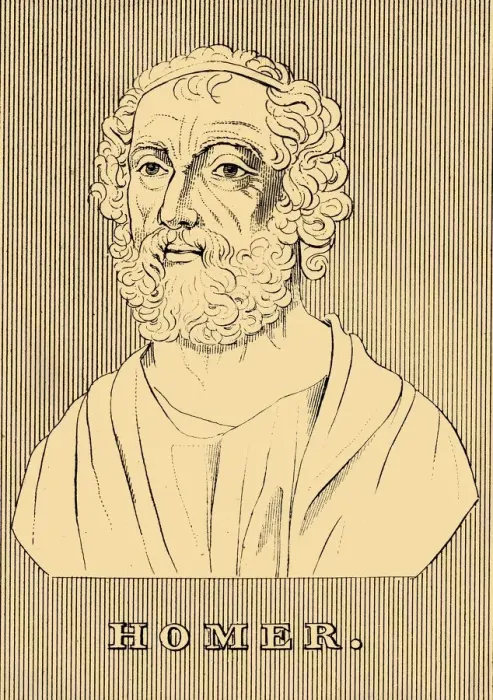 Framed Print : Homer, (c800-701 BC), 1830. Creator: Unknown Framed Print : Homer, (c800-701 BC), 1830. Creator: Unknown