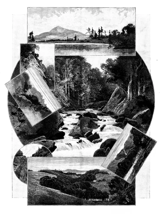 Framed Print : The Homes of Irish Landlords - No. II. Powerscourt, 1895. Creator: Unknown Framed Print : The Homes of Irish Landlords - No. II. Powerscourt, 1895. Creator: Unknown