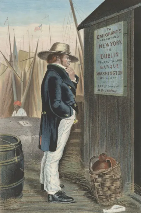 Framed Print : Homeward Bound (New York), ca. 1860. Creator: Unknown Framed Print : Homeward Bound (New York), ca. 1860. Creator: Unknown