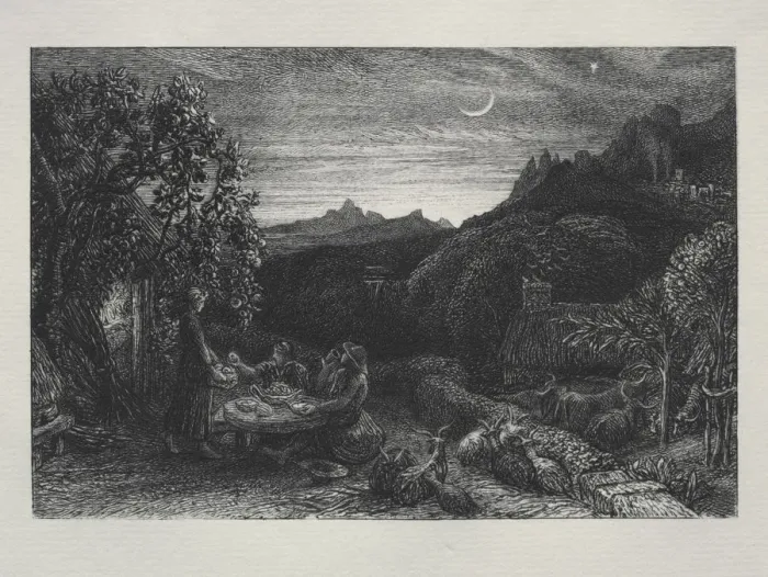 Framed Print : The Homeward Star, 1883. Creator: Samuel Palmer (British, 1805-1881) Framed Print : The Homeward Star, 1883. Creator: Samuel Palmer (British, 1805-1881)