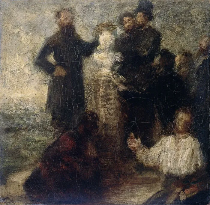 Framed Print : Hommage a Berlioz, c. 1900. Artist: Fantin-Latour, Henri (1836-1904) Framed Print : Hommage a Berlioz, c. 1900. Artist: Fantin-Latour, Henri (1836-1904)