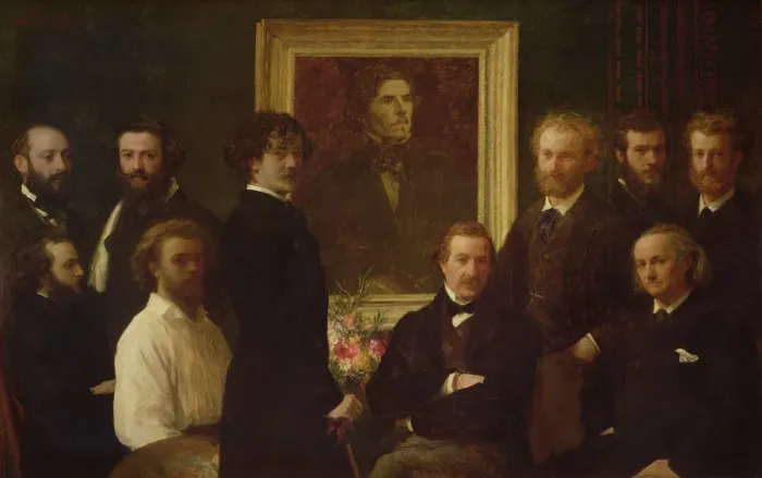Framed Print : Hommage a Delacroix. Artist: Fantin-Latour, Henri (1836-1904) Framed Print : Hommage a Delacroix. Artist: Fantin-Latour, Henri (1836-1904)